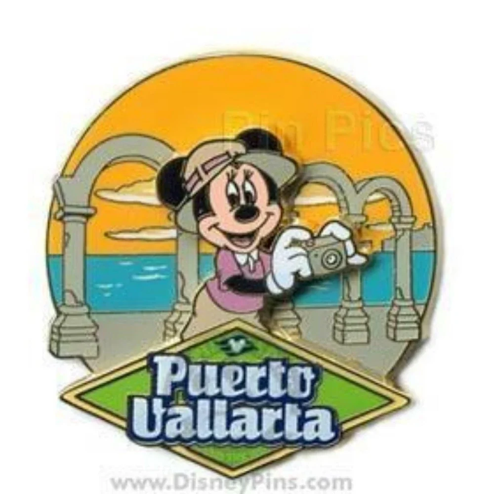 Disney Pin 61610 DCL 08 Westbound Panama Canal Minnie Puerto Vallarta‎ Cruise LE